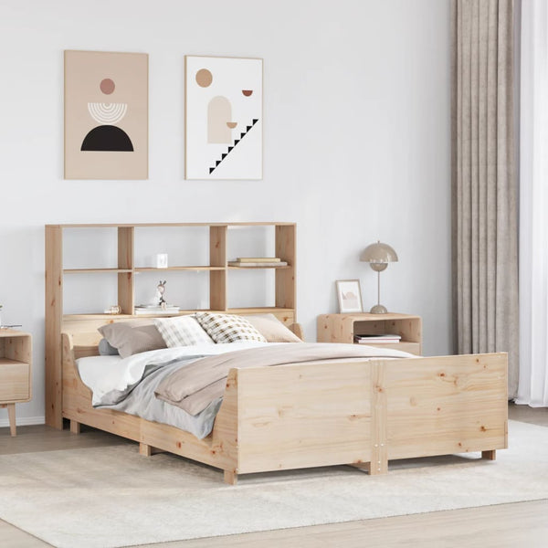 Massivholzbett 150x200 cm mit Regal