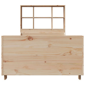 Massivholzbett 90x200 cm mit Regal