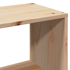 Massivholzbett 90x200 cm mit Regal