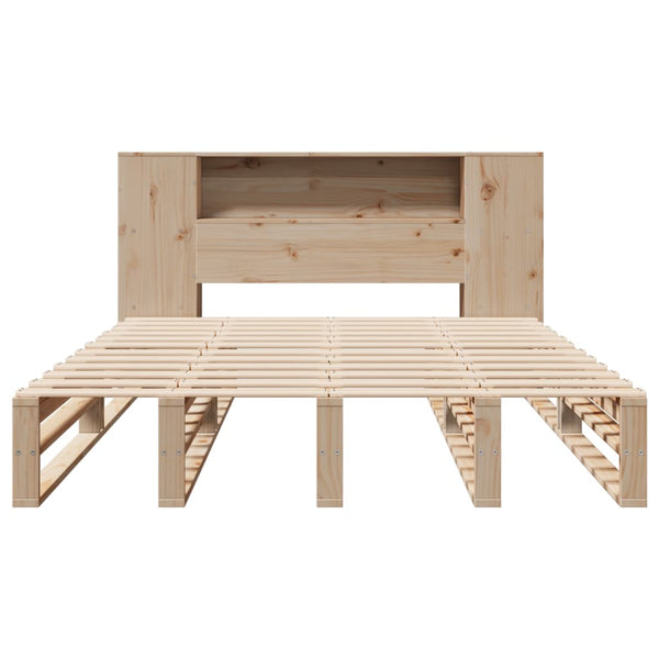 Massivholzbett 140x200 mit Regal