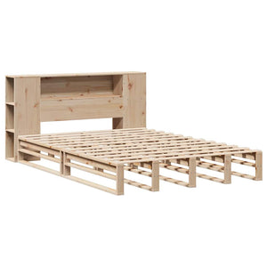 Massivholzbett 135x190 cm mit Regal