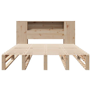 Massivholzbett 135x190 cm mit Regal