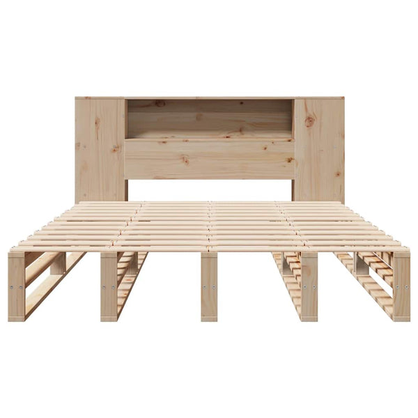 Massivholzbett 135x190 cm mit Regal