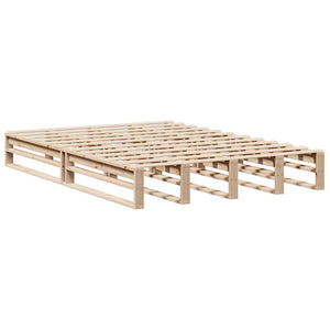 Massivholzbett 135x190 cm mit Regal