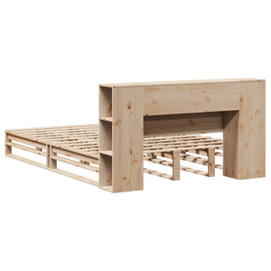 Massivholzbett 140x190 cm mit Regal