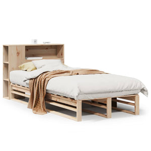 Massivholzbett 100x200 cm mit Regal