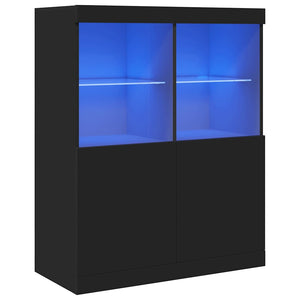 Schwarzes Sideboard 81x37x100 cm
