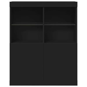 Schwarzes Sideboard 81x37x100 cm