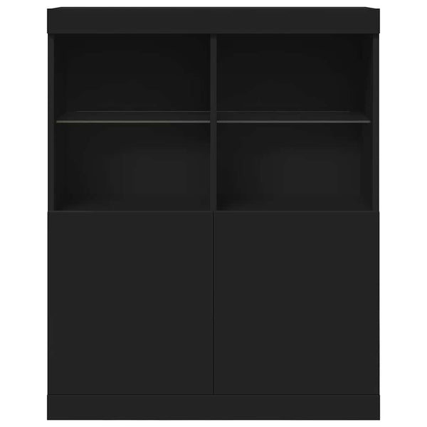 Schwarzes Sideboard 81x37x100 cm