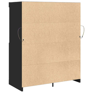 Schwarzes Sideboard 81x37x100 cm