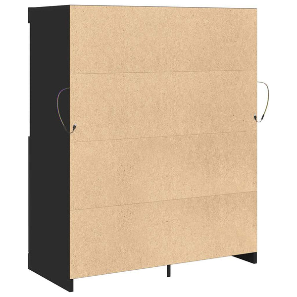 Schwarzes Sideboard 81x37x100 cm