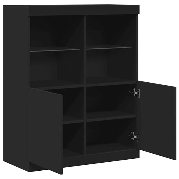 Schwarzes Sideboard 81x37x100 cm