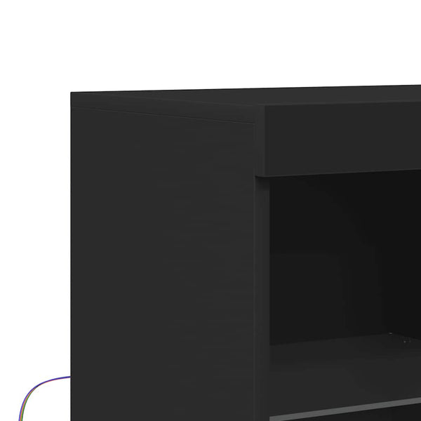 Schwarzes Sideboard 81x37x100 cm