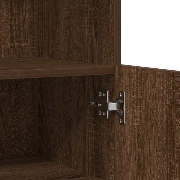 Sideboard Braun Eichenoptik 81x37x100 cm