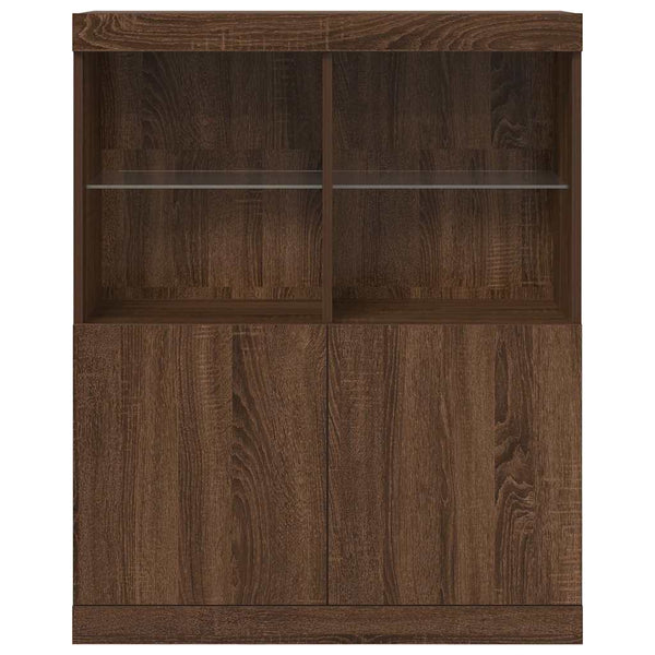 Sideboard Braun Eichenoptik 81x37x100 cm