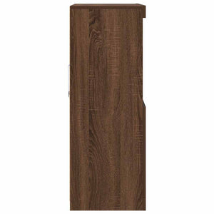 Sideboard Braun Eichenoptik 81x37x100 cm
