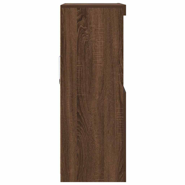 Sideboard Braun Eichenoptik 81x37x100 cm