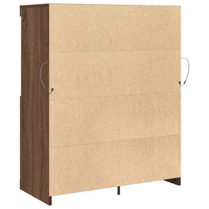 Sideboard Braun Eichenoptik 81x37x100 cm