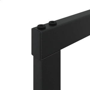 Brennholzregal Schwarz Stahl 55x30x116cm