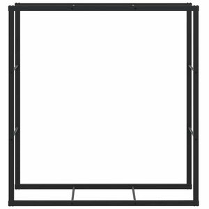 Schwarzes Stahl Brennholzregal 110x30x116cm