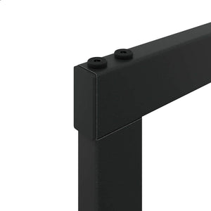 Brennholzregal Schwarz Stahl 100x30x209 cm