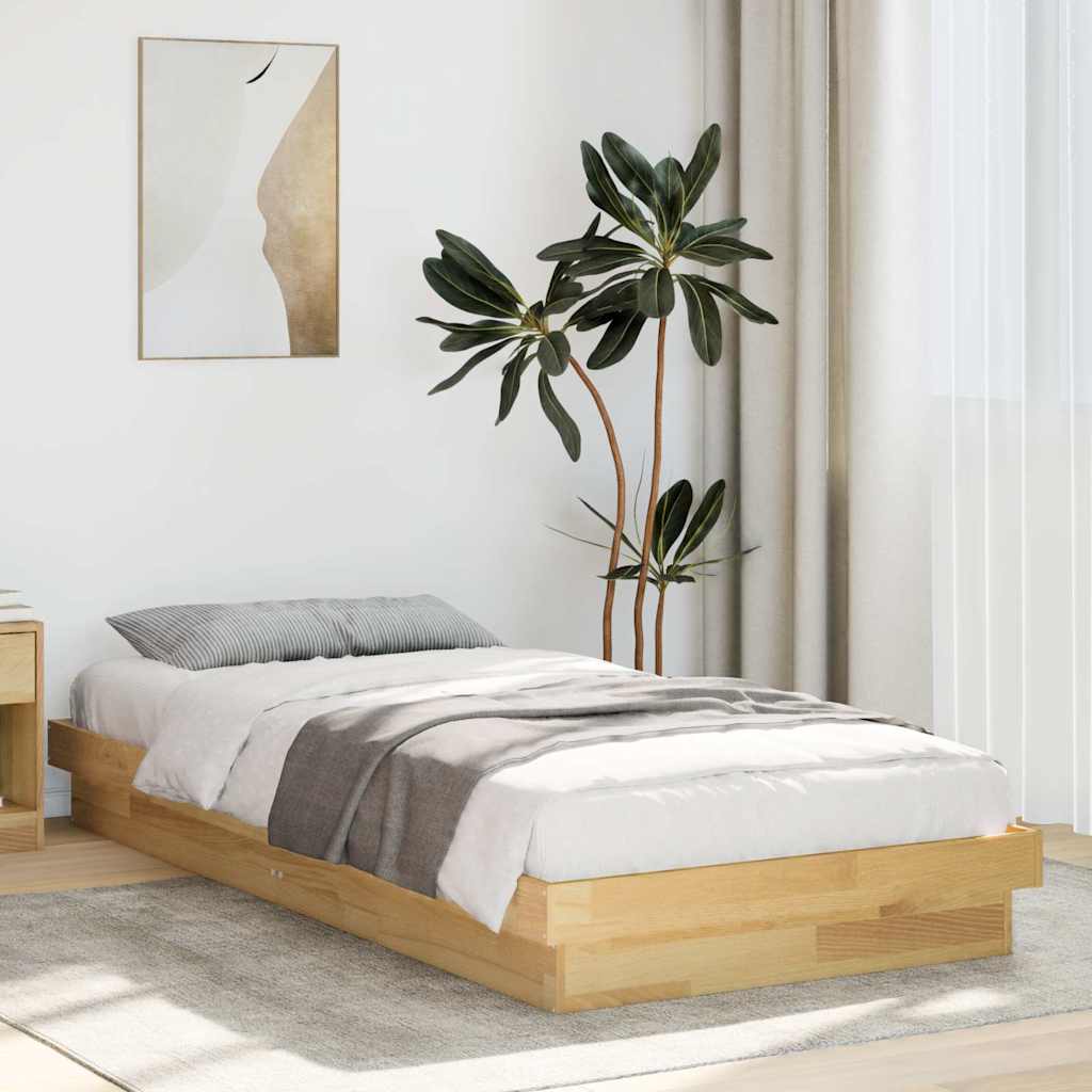 Bettgestell 90x190 cm Eiche Massivholz