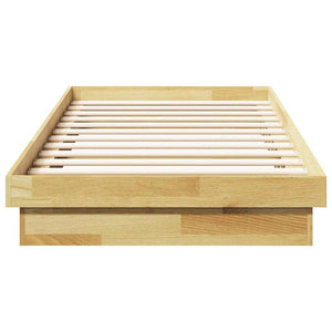 Massivholzbett 75x190 cm Eiche ohne Matratze