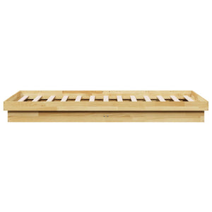 Massivholzbett 75x190 cm Eiche ohne Matratze