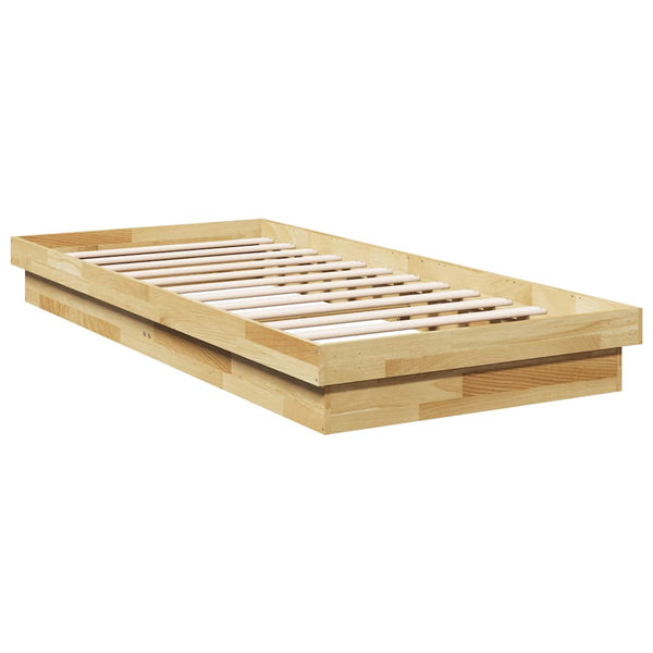 Massivholzbett 80x200 cm Eiche ohne Matratze