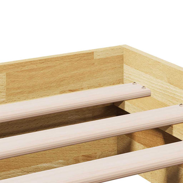 Massivholzbett 80x200 cm Eiche ohne Matratze