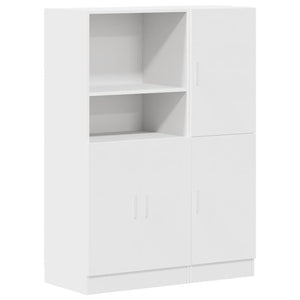 2-tlg Küchenschrank Set Weiß