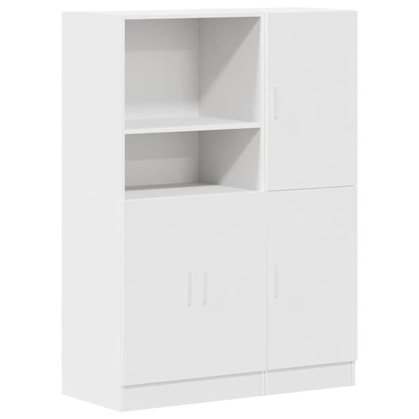2-tlg Küchenschrank Set Weiß