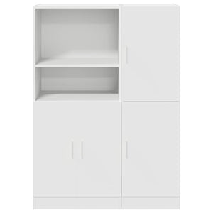 2-tlg Küchenschrank Set Weiß