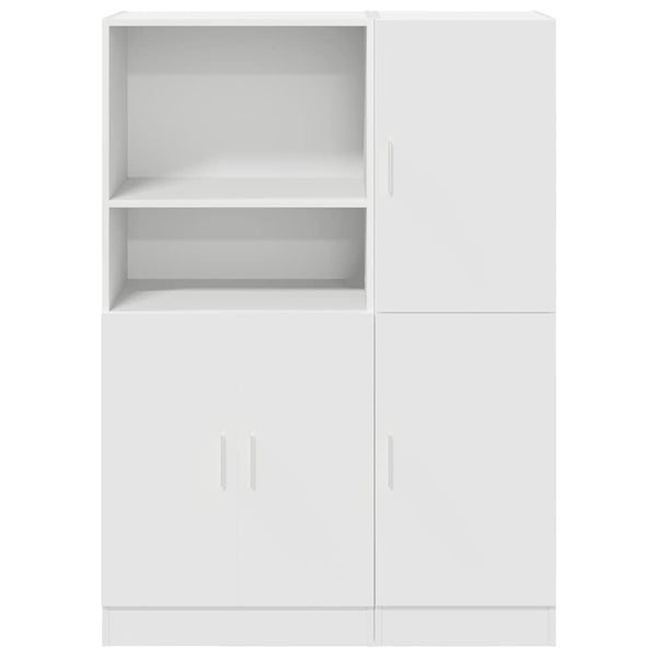 2-tlg Küchenschrank Set Weiß