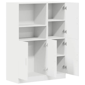 2-tlg Küchenschrank Set Weiß