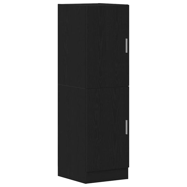 2-tlg Küchenschrank Set Schwarz