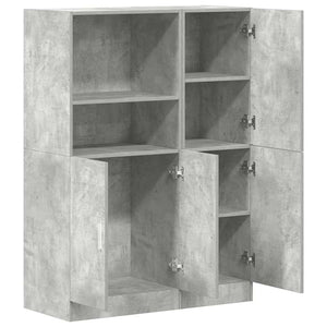 2-tlg. Küchenschrank-Set Betongrau