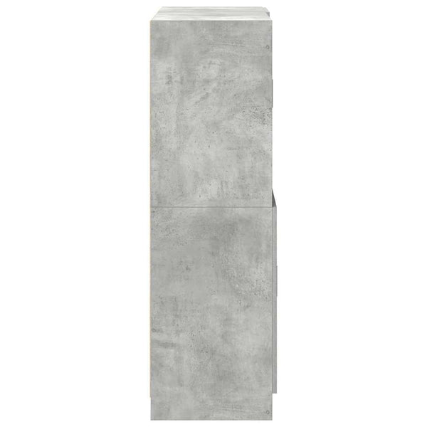 2-tlg. Küchenschrank-Set Betongrau