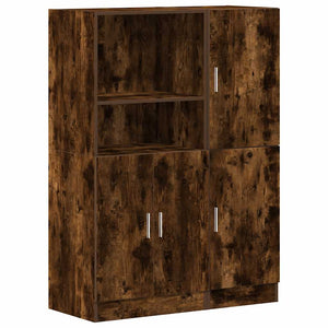 Küchenschrank Set 2-teilig Räuchereiche