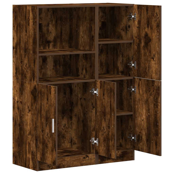 Küchenschrank Set 2-teilig Räuchereiche