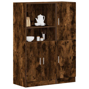Küchenschrank Set 2-teilig Räuchereiche