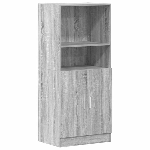 2-tlg Küchenschrank Set Grau Sonoma