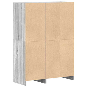 2-tlg Küchenschrank Set Grau Sonoma