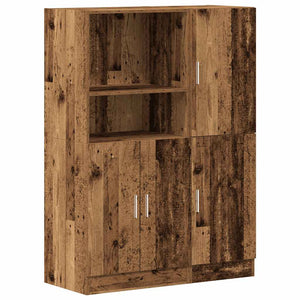 2-tlg. Küchenschrank-Set Altholz-Optik