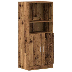 2-tlg. Küchenschrank-Set Altholz-Optik