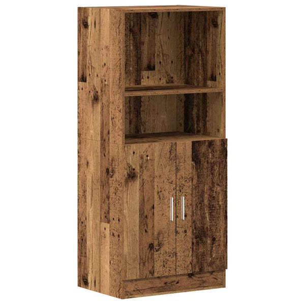 2-tlg. Küchenschrank-Set Altholz-Optik