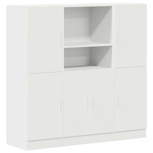 3-tlg Küchenschrank Set Weiß