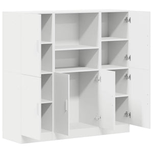 3-tlg Küchenschrank Set Weiß