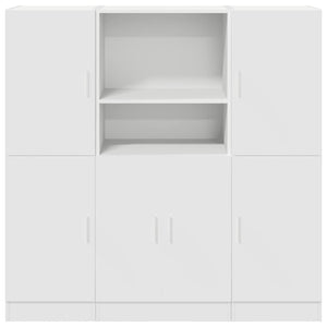 3-tlg Küchenschrank Set Weiß