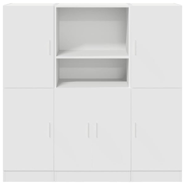 3-tlg Küchenschrank Set Weiß